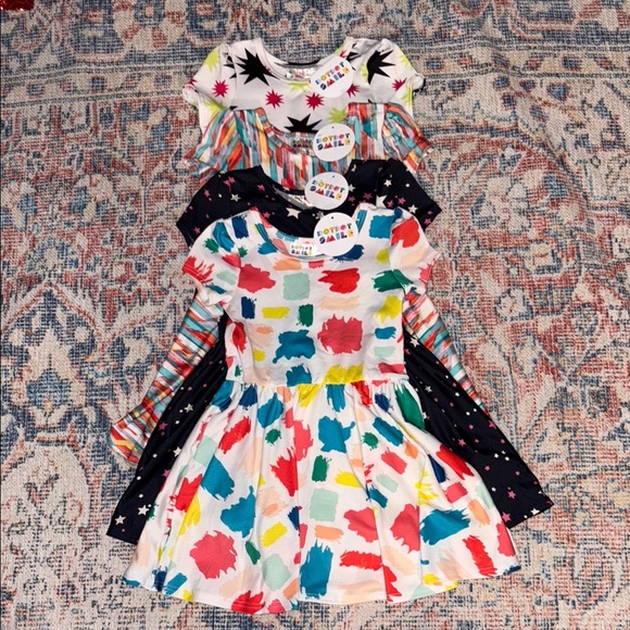 Dot Dot Smile Other - Dot Dot Smile Lot of 4 Little Girls Cap Sleeve Dresses SZ 2T NWT